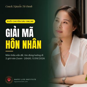 Coach Nguyễn Tú Oanh — buổi chuyên sâu online Giải Mã Hôn Nhân ngày 11/09/2026