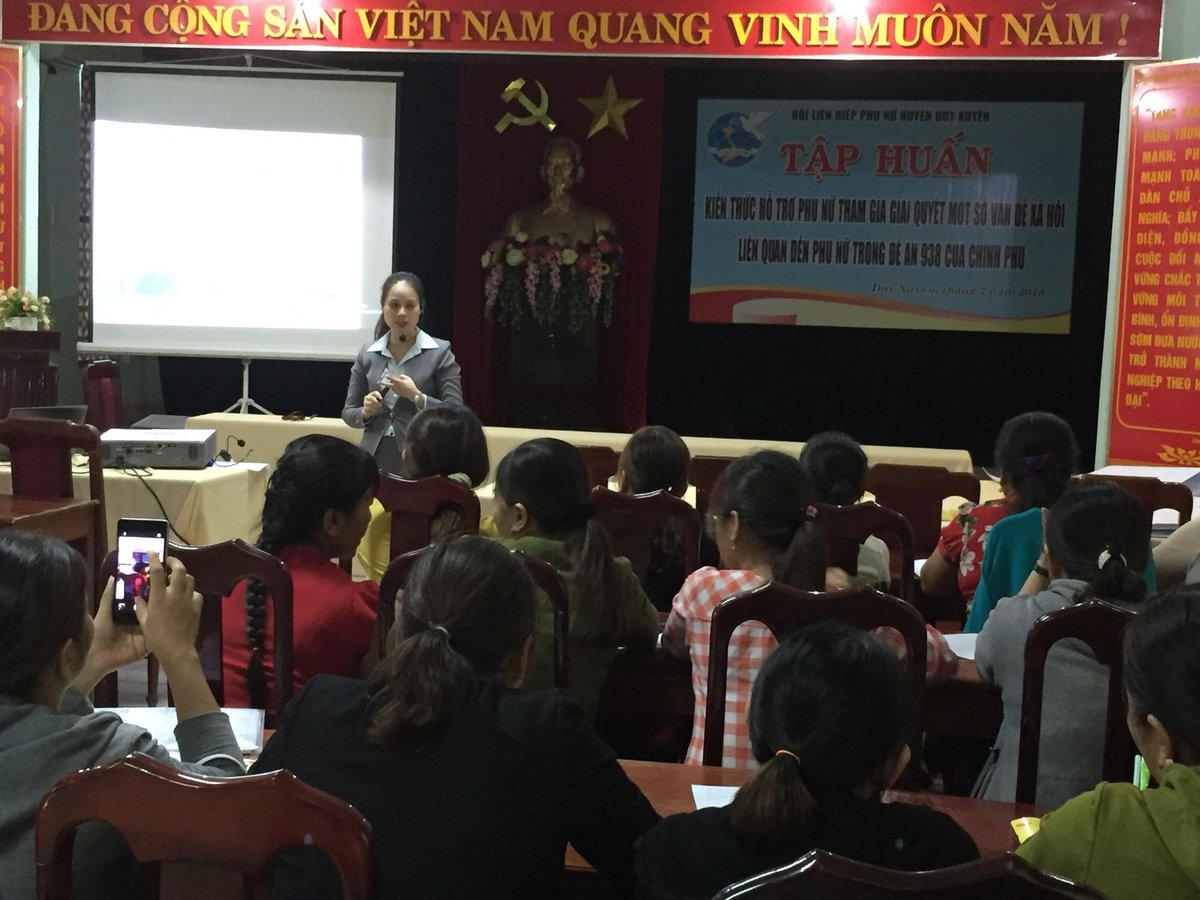 Toàn cảnh hội trường lớp tập huấn theo Đề án 938 của Chính phủ